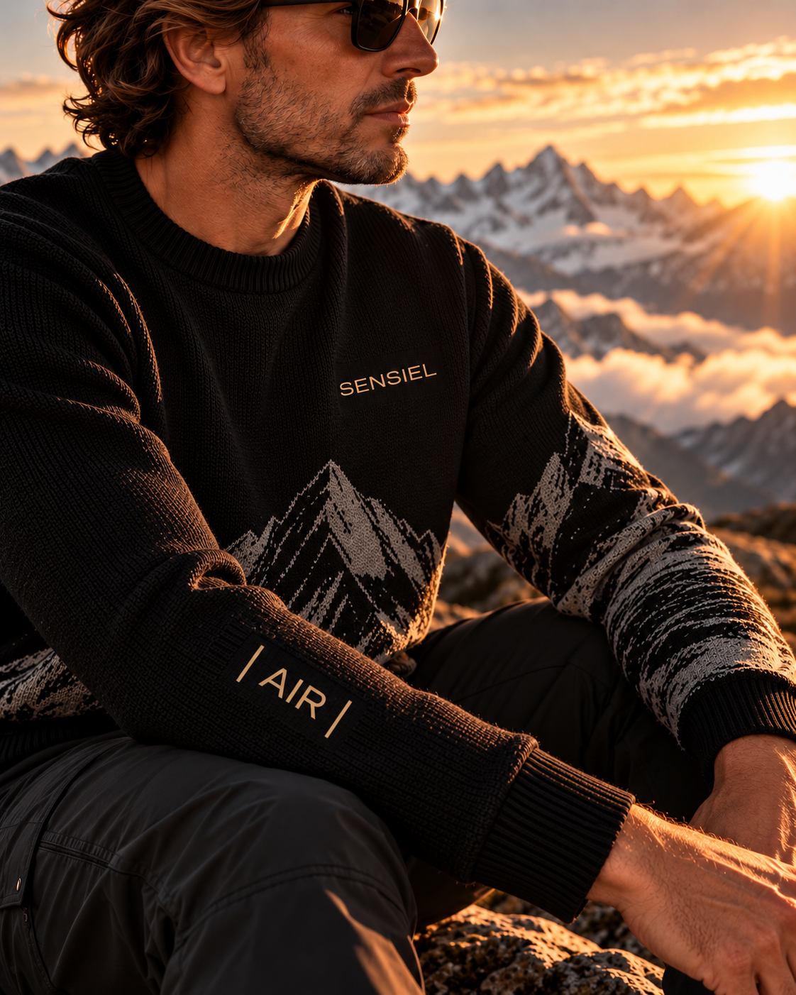SENSIEL | AIR | KNIT 01 — Alpine Black