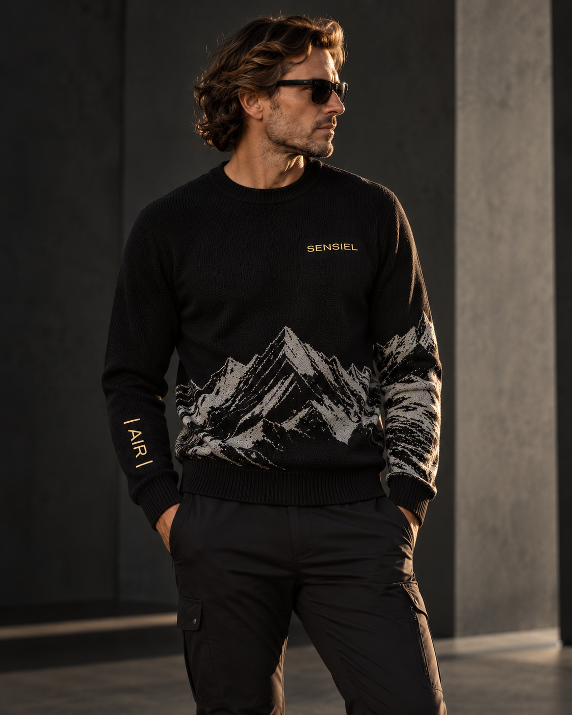 SENSIEL | AIR | KNIT 01 — Alpine Black