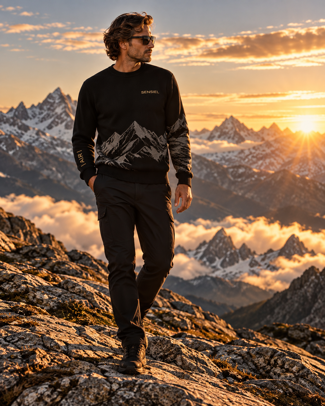 SENSIEL | AIR | KNIT 01 — Alpine Black